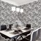 Manhattan Comfort Norwalk, Vinyl Birch Trees And Foilage In Black And White Wallpaper, 205 In X 33 Ft = 56 Sq Ft Norwalk - alternate 2